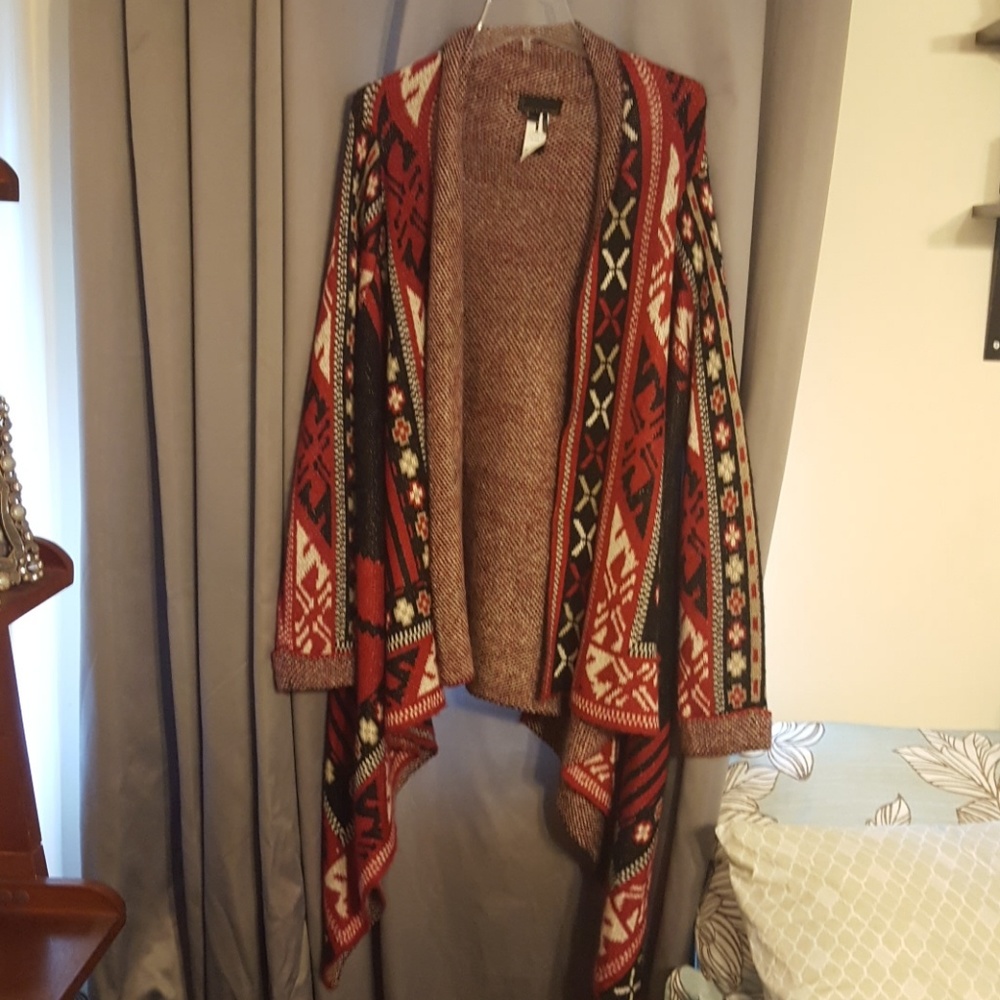 Oversized Open Front sweater